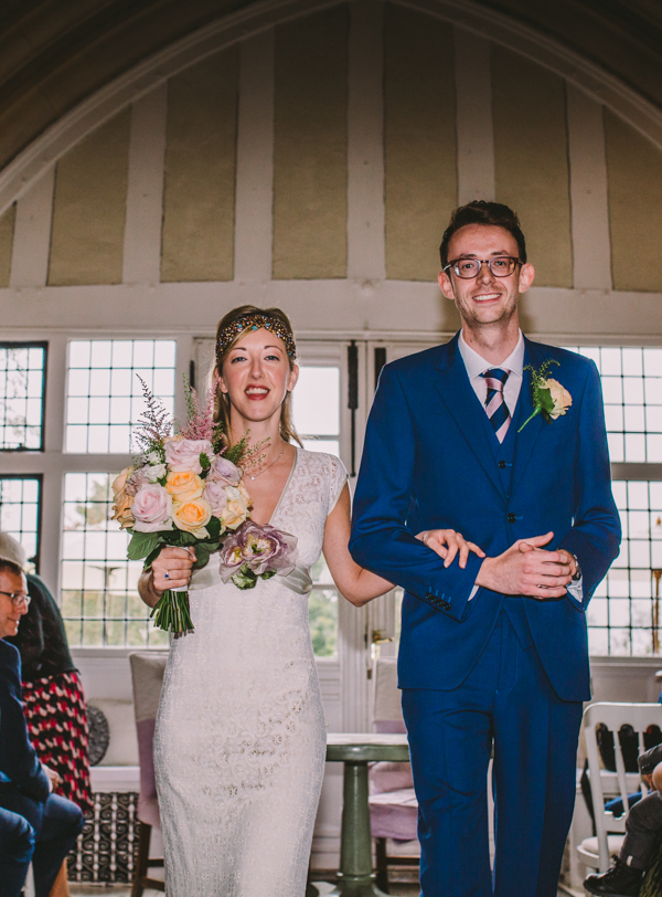 Relaxed Pretty Pastel Wedding With Claire Pettibone Gown: Mary & David