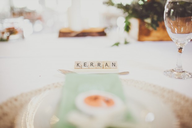 Pretty Peach & Mint! An Elegantly Rustic Wedding With A Wolf Monogram: Ryan & Kerran