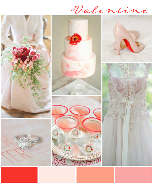 Blush, Pink, Coral & Red: My Valentine Wedding Inspiration