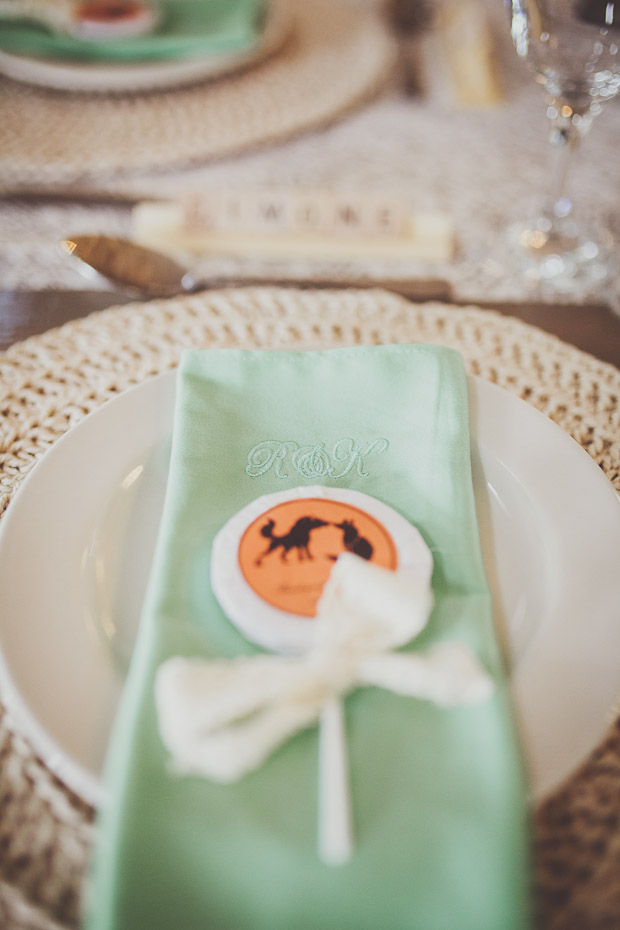 Pretty Peach & Mint! An Elegantly Rustic Wedding With A Wolf Monogram: Ryan & Kerran