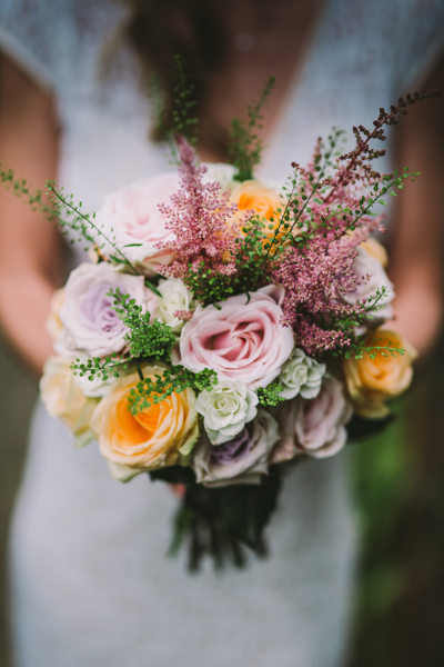 Relaxed Pretty Pastel Wedding With Claire Pettibone Gown: Mary & David