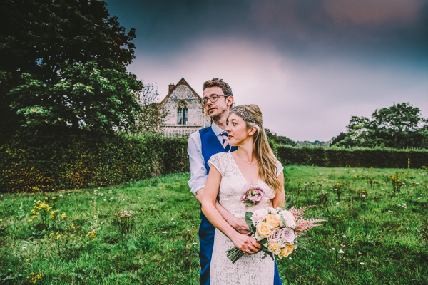 Relaxed Pretty Pastel Wedding With Claire Pettibone Gown: Mary & David