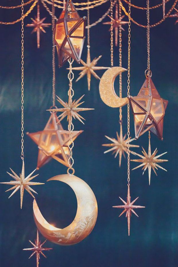 moon and stars wedding decorations