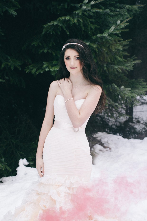 Magical Snow White & Pretty Blush Wedding Inspiration