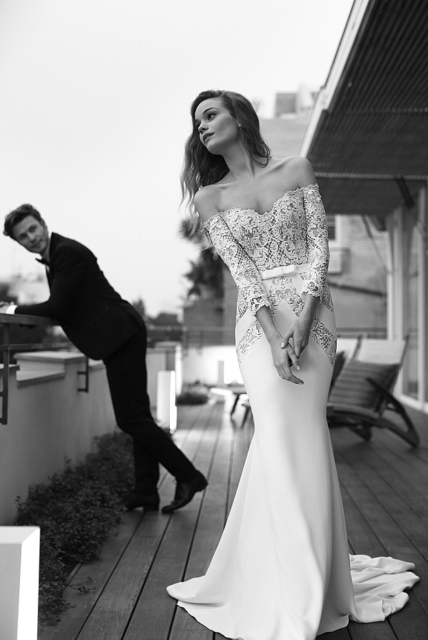 Film Noir in White: Lihi Hod Wedding Dresses 2015