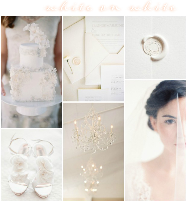 White on White Wedding Inspiration: Colour Ideas