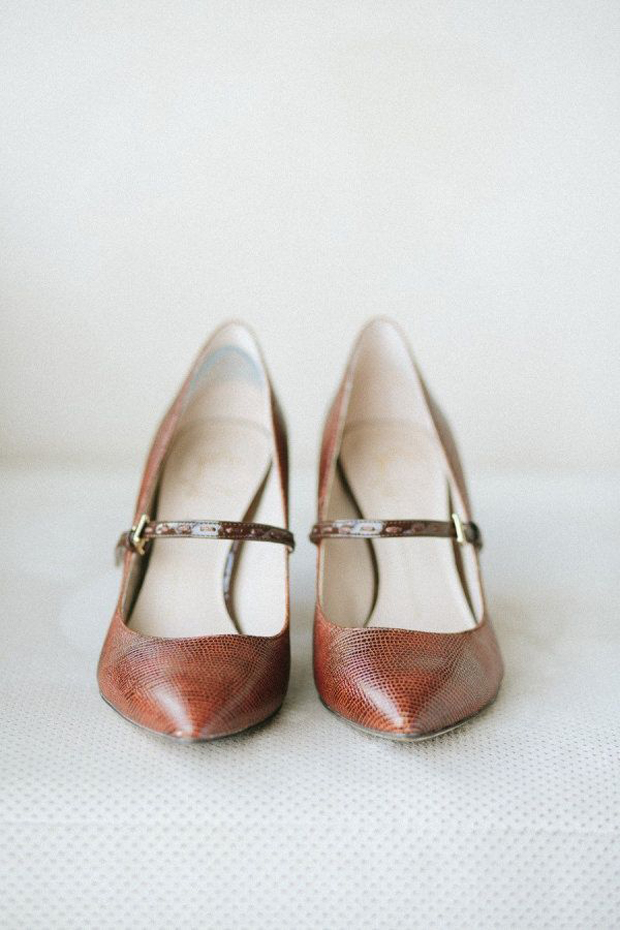 brown leather wedding shoes