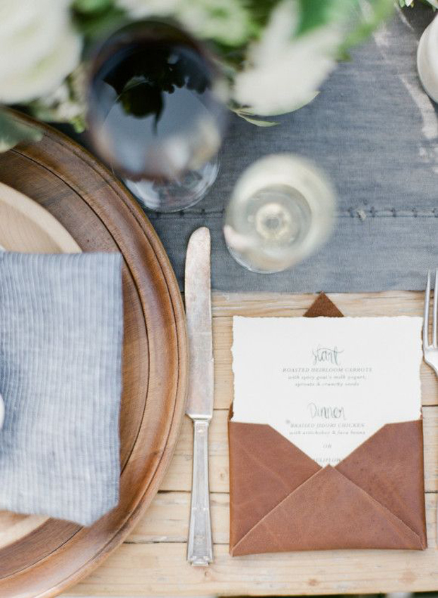 Rustic Luxe Brown Leather Wedding Inspiration!