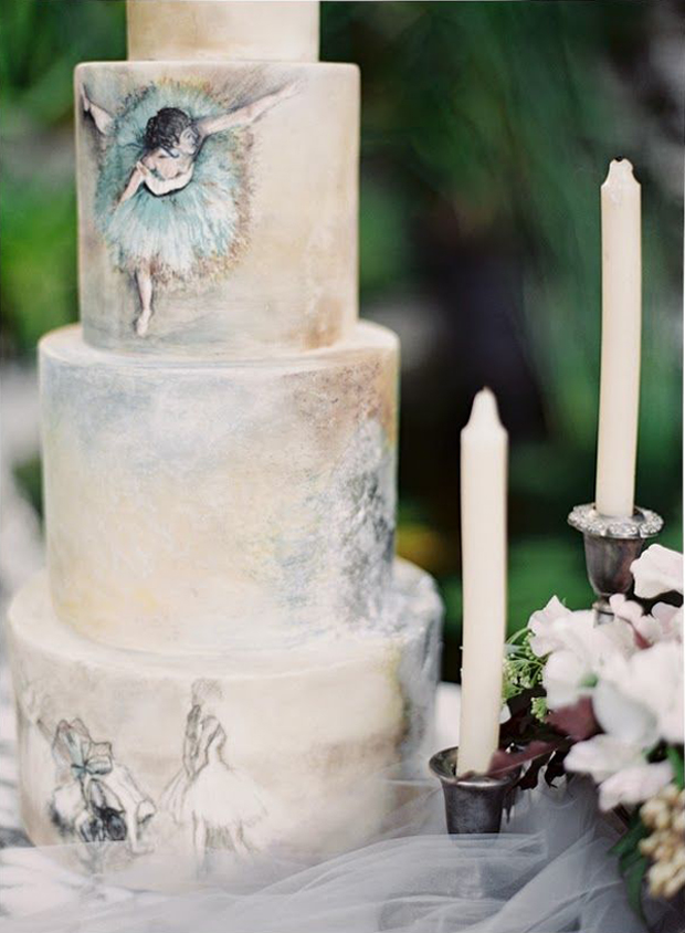 Elegant Ballerina Cake Wedding Inspiration & Ideas