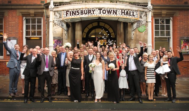 Old Finsbury Town Hall Wedding With Stunning Art Deco Anoushka G Dress: Matt & Lauren
