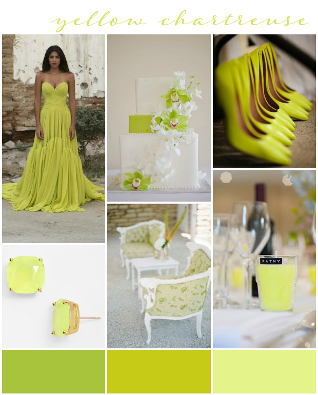 Chartreuse Yellow Wedding Inspiration
