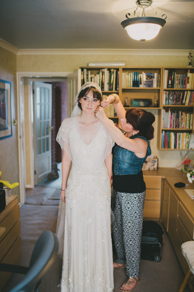 Relaxed Vintage Glamour Wedding With Jenny Packham Bride: Emma & Chris