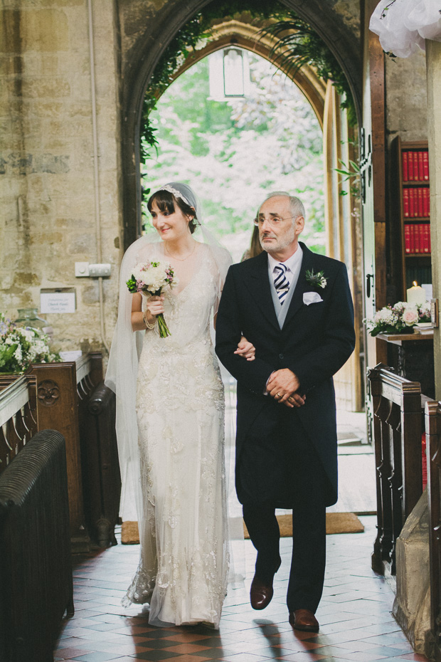 Relaxed Vintage Glamour Wedding With Jenny Packham Bride: Emma & Chris