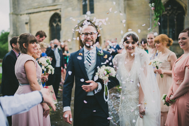 Relaxed Vintage Glamour Wedding With Jenny Packham Bride: Emma & Chris