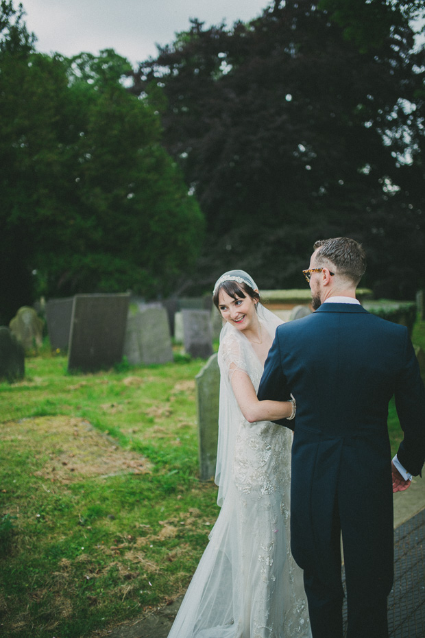 Relaxed Vintage Glamour Wedding With Jenny Packham Bride: Emma & Chris