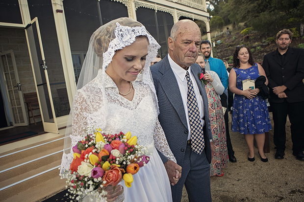 Lace, Burlap & Hessian Wedding With Original 50s Wedding Dress Alon & Jodie (30)