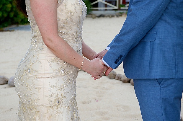 Gold, Champagne Glam Beach Vow Renewal in Antigua Sonia & Chris (19)