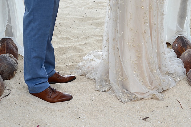 Gold, Champagne Glam Beach Vow Renewal in Antigua Sonia & Chris (20)