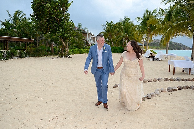 Gold, Champagne Glam Beach Vow Renewal in Antigua Sonia & Chris (29)