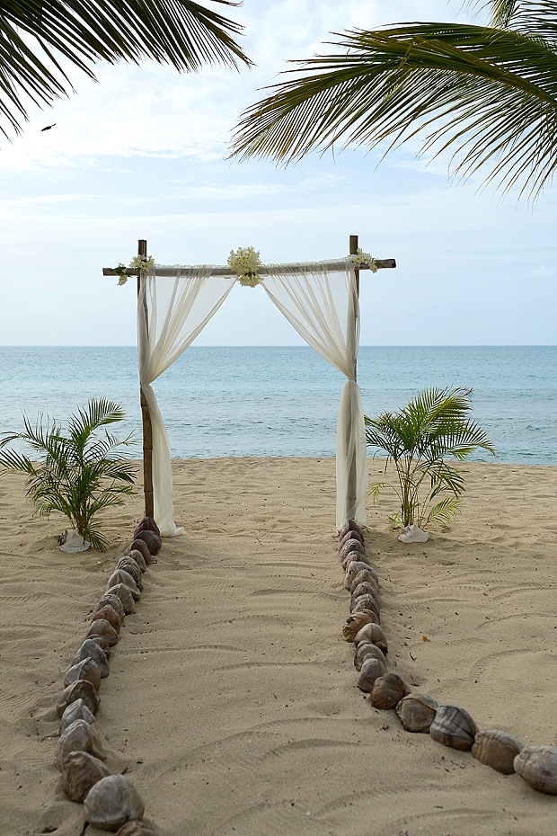 Gold, Champagne Glam Beach Vow Renewal in Antigua Sonia & Chris (3)