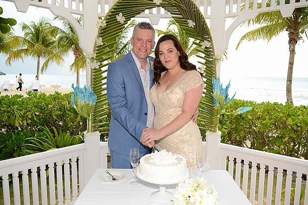Gold, Champagne Glam Beach Vow Renewal in Antigua Sonia & Chris (34)
