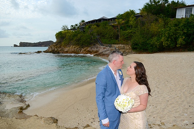 Gold, Champagne Glam Beach Vow Renewal in Antigua Sonia & Chris (48)