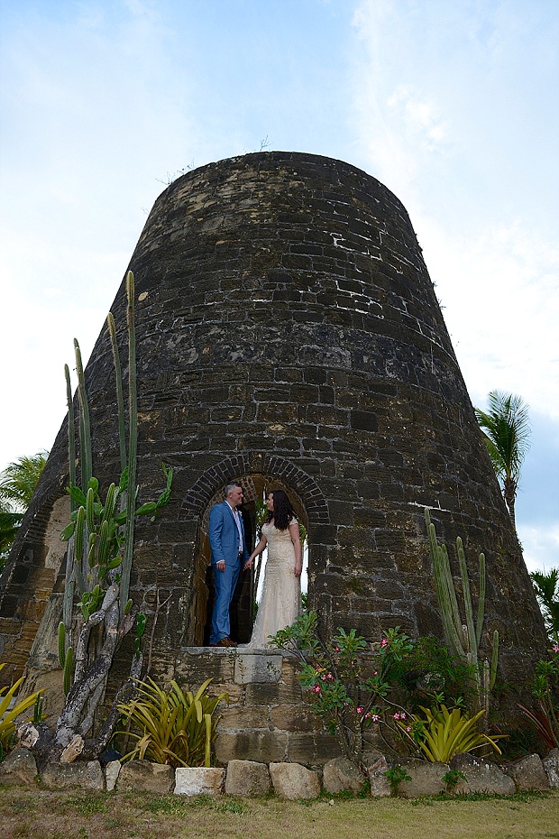 Gold, Champagne Glam Beach Vow Renewal in Antigua Sonia & Chris (54)