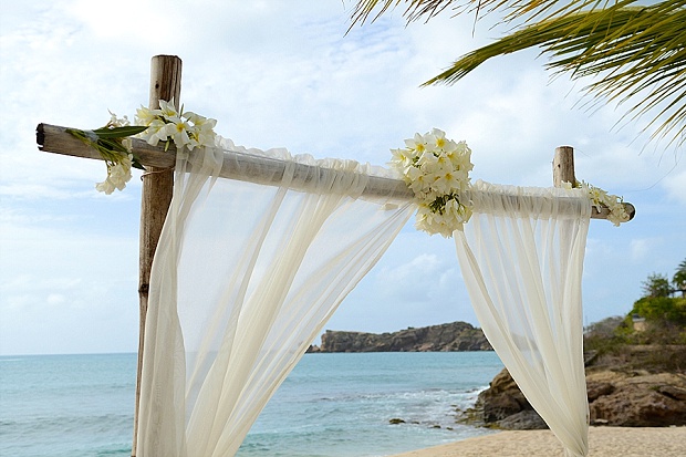 Gold, Champagne Glam Beach Vow Renewal in Antigua Sonia & Chris (8)