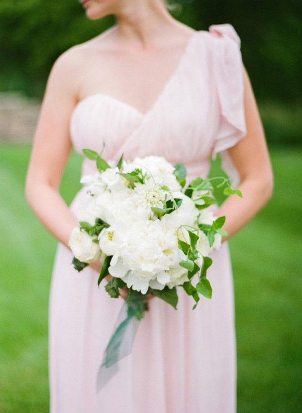 pale pink bridesmaid dress