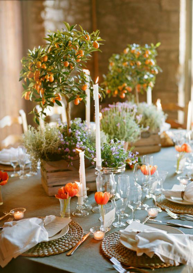 Orange, Gold & Peach Wedding Inspiration: Colour Ideas