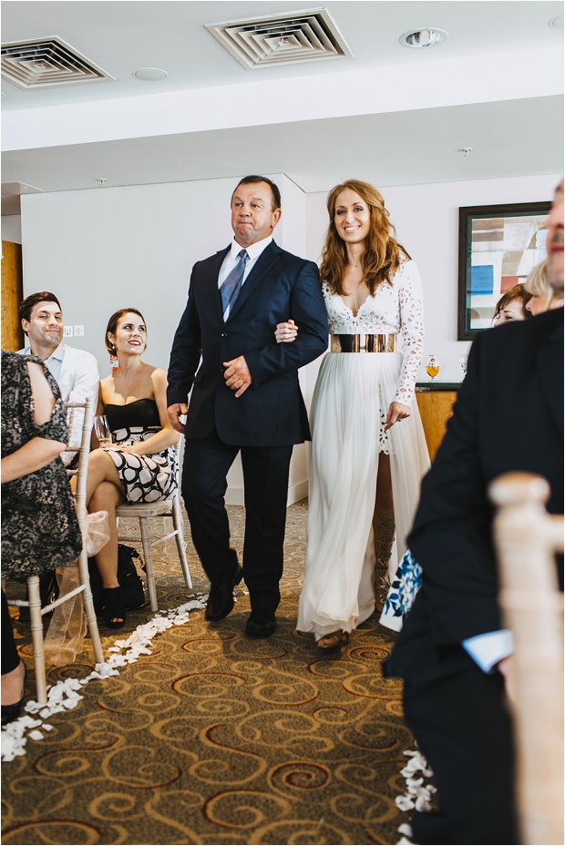 A Grecian Style Wedding With Gold Touches & a KILLER Wedding Dress: Kevin & Angelina