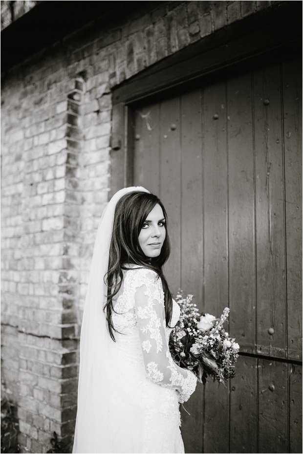 Lace Sleeves and Floral Crown Bride South Farm Wedding Charlene & Ian_0144