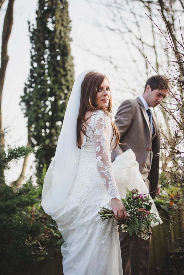 Lace Sleeves & Floral Crowns, South Farm Wedding: Charlene & Ian