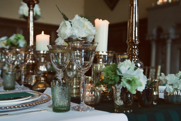 Classic Meets Contemporary: An Emerald & Gold Bridal Shoot at the Beautiful Elvetham Hotel