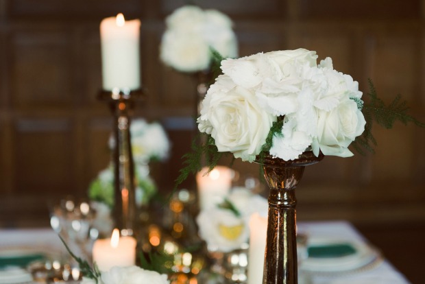 Classic Meets Contemporary: An Emerald & Gold Bridal Shoot at the Beautiful Elvetham Hotel