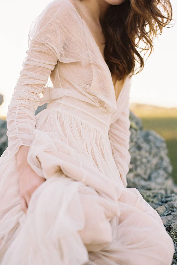 blush wedding dress inspiration