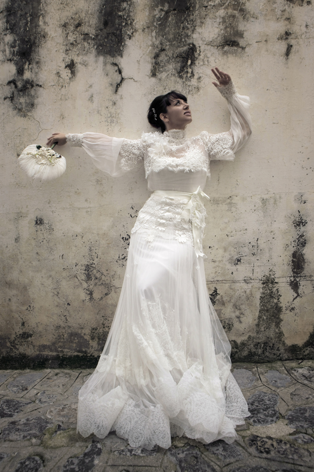 Dramatic Italian Affair Real Wedding & Yolan Cris Bride: Agnese & James