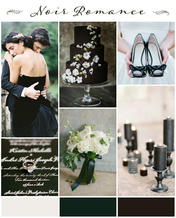 Noir Romance: Beautiful Shades of Black Wedding Inspiration