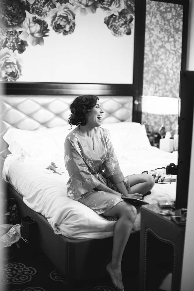 An Intimate Wedding With BHLDN Bride Rocking Red Lips & Badgley Mischka Shoes: Robert & Evett