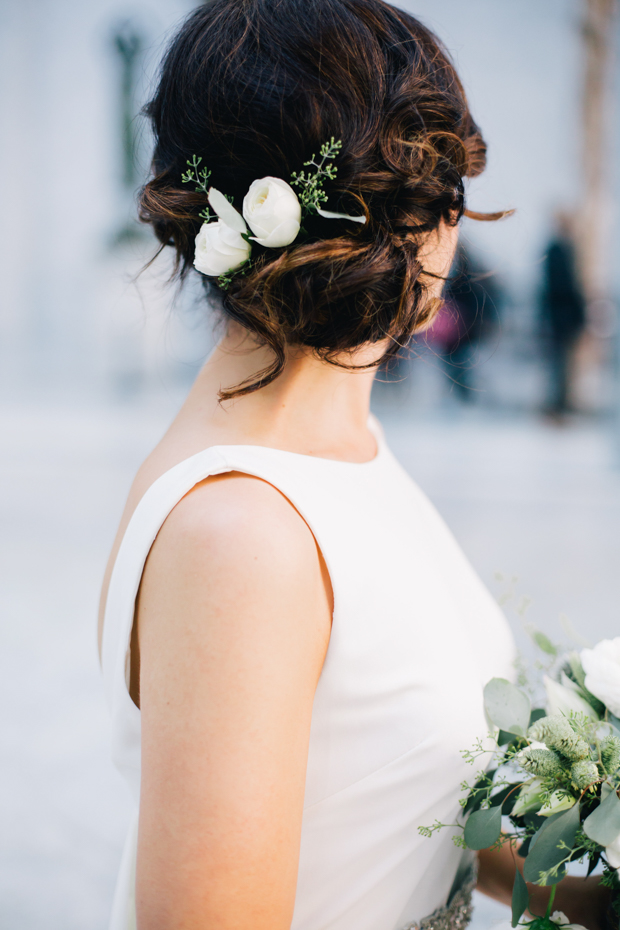 An Intimate Wedding With BHLDN Bride Rocking Red Lips & Badgley Mischka Shoes: Robert & Evett