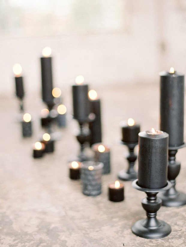 black candles for weddings