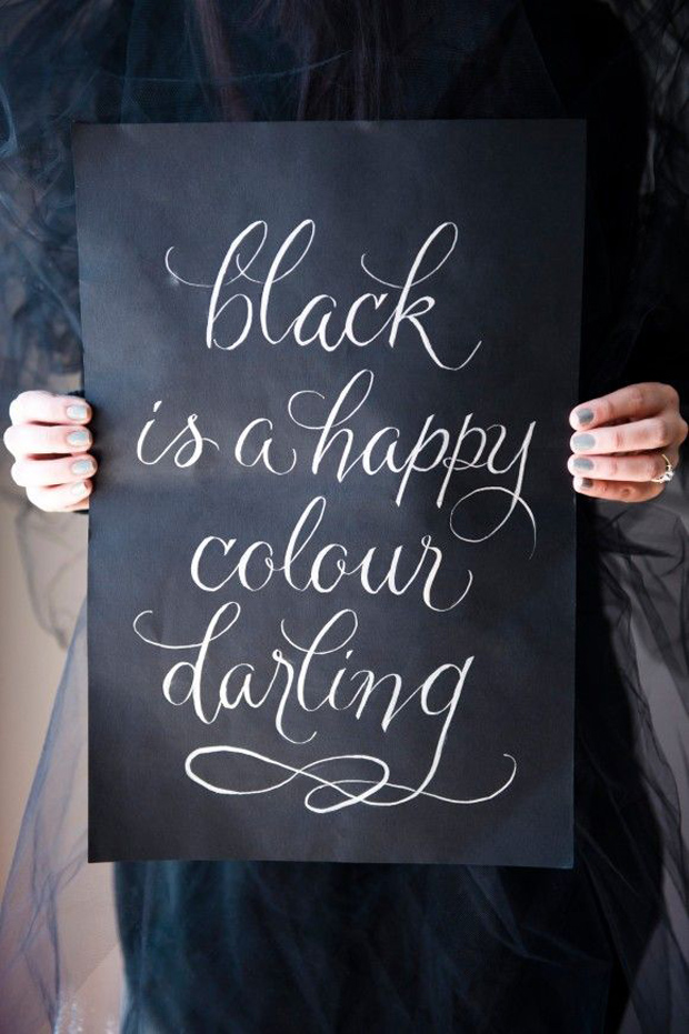 black is a happy colour darling