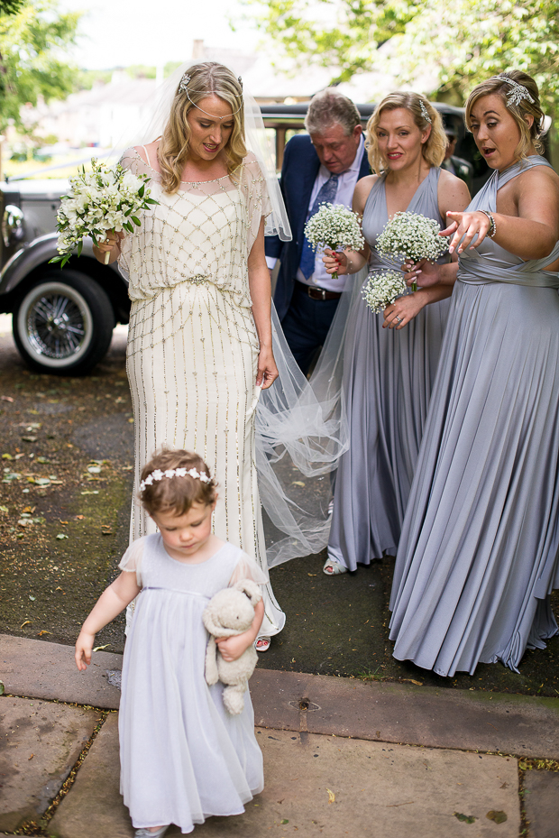 An Elegant 1920s inspired White Wedding With Gypsophilia Details: Jodie & Tom