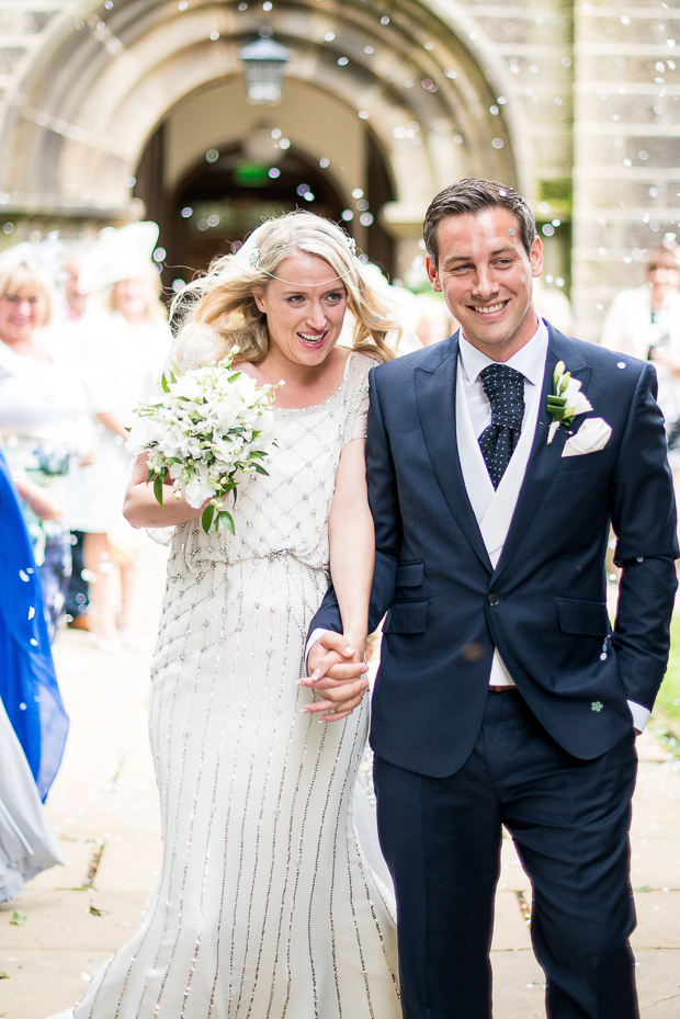 An Elegant 1920s inspired White Wedding With Gypsophilia Details: Jodie & Tom