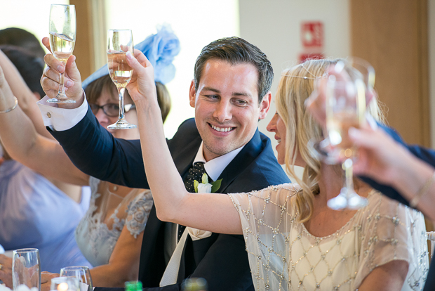 An Elegant 1920s inspired White Wedding With Gypsophilia Details: Jodie & Tom