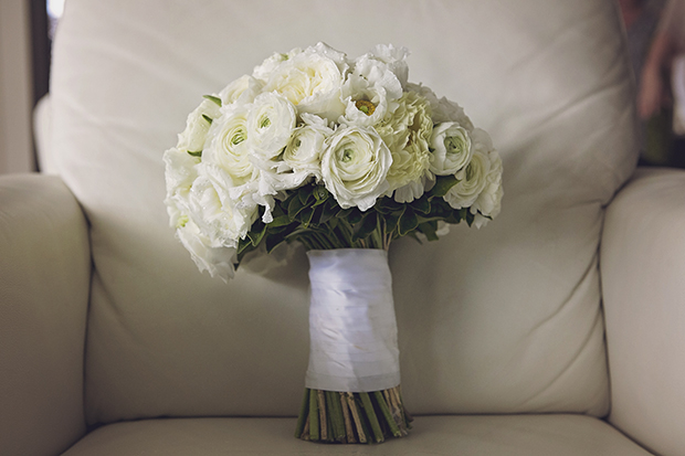 Romantic White Wedding With Dreamy David Austin Rose's & Ranunculus: Ashlee & Luke
