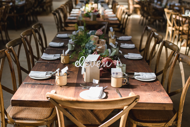 Rustic Red Dress Wedding With Home-made Details: Mckenna & Calvin