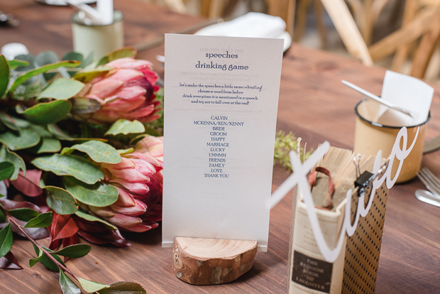 Rustic Red Dress Wedding With Home-made Details: Mckenna & Calvin