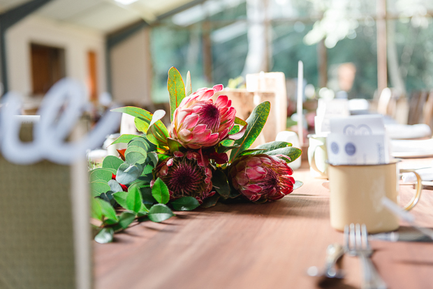 Rustic Red Dress Wedding With Home-made Details: Mckenna & Calvin