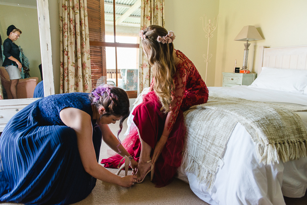 Rustic Red Dress Wedding With Home-made Details: Mckenna & Calvin